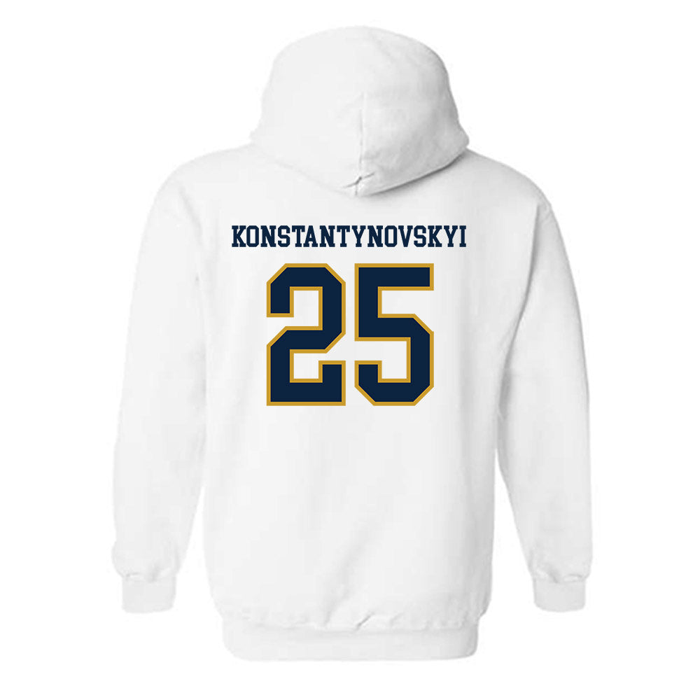 Notre Dame - NCAA Men's Basketball : Nikita Konstantynovskyi - Sports Shersey Hooded Sweatshirt