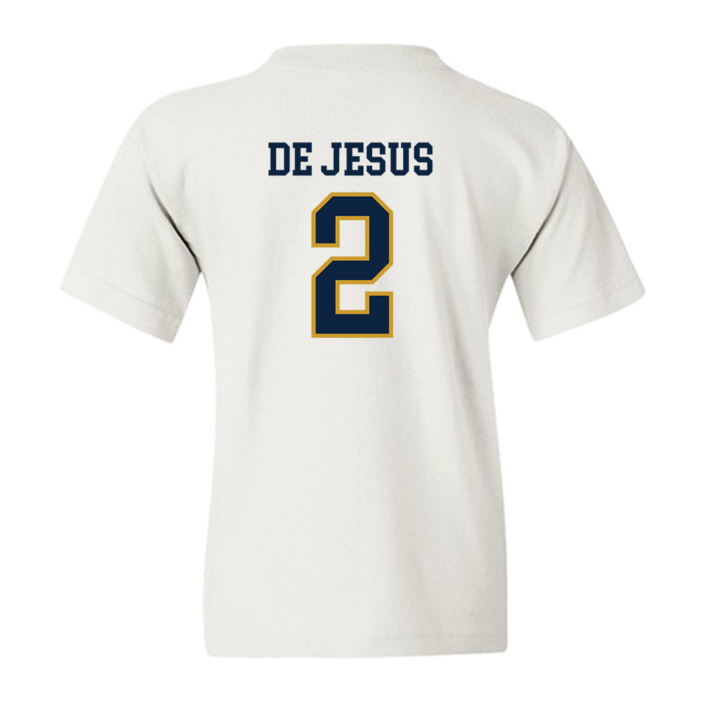 Notre Dame - NCAA Women's Basketball : Vanessa de Jesus - Sports Shersey Youth T-Shirt-1