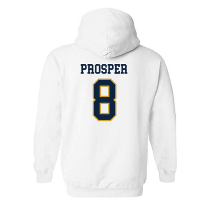 Notre Dame - NCAA Women's Basketball : Cassandre Prosper - Sports Shersey Hooded Sweatshirt-1