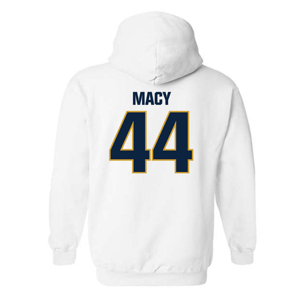 Notre Dame - NCAA Women's Basketball : Leah Macy - Sports Shersey Hooded Sweatshirt-1
