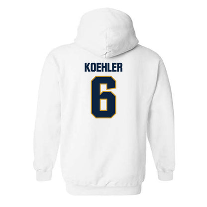 Notre Dame - NCAA Men's Basketball : Brady Koehler - Sports Shersey Hooded Sweatshirt-1