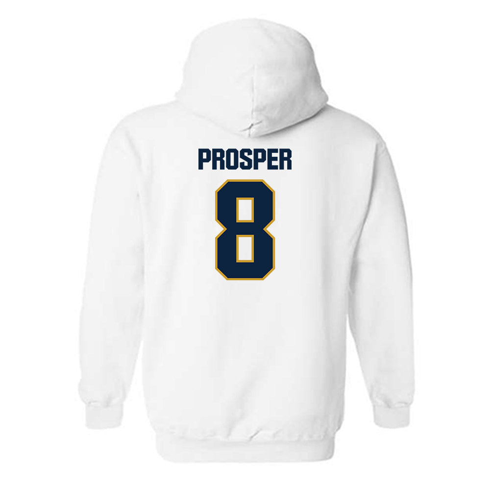 Notre Dame - NCAA Women's Basketball : Cassandre Prosper - Sports Shersey Hooded Sweatshirt-1