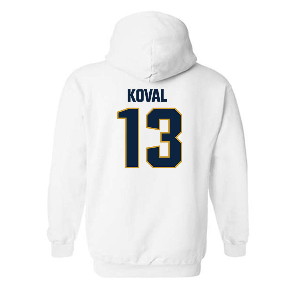 Notre Dame - NCAA Women's Basketball : Kate Koval - Sports Shersey Hooded Sweatshirt