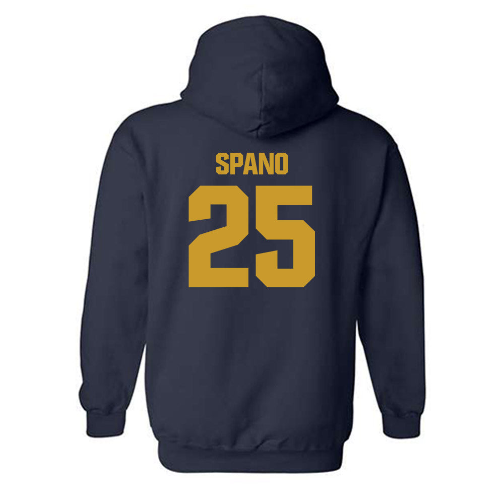Notre Dame - NCAA Men's Lacrosse : Tyler Spano - Sports Shersey Hooded Sweatshirt-1