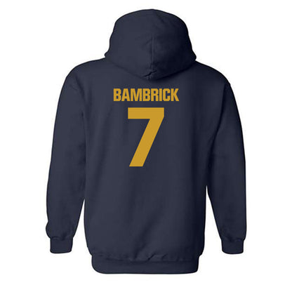 Notre Dame - NCAA Men's Lacrosse : Joey Bambrick - Sports Shersey Hooded Sweatshirt-1
