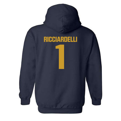 Notre Dame - NCAA Men's Lacrosse : Thomas Ricciardelli - Sports Shersey Hooded Sweatshirt-1