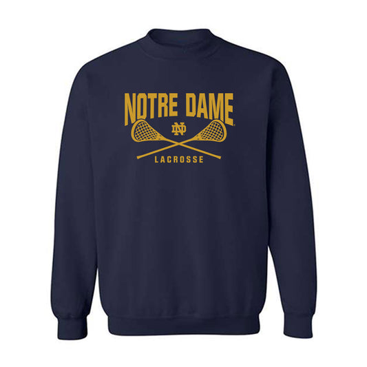 Notre Dame - NCAA Men's Lacrosse : Jake Taylor - Sports Shersey Crewneck Sweatshirt-0