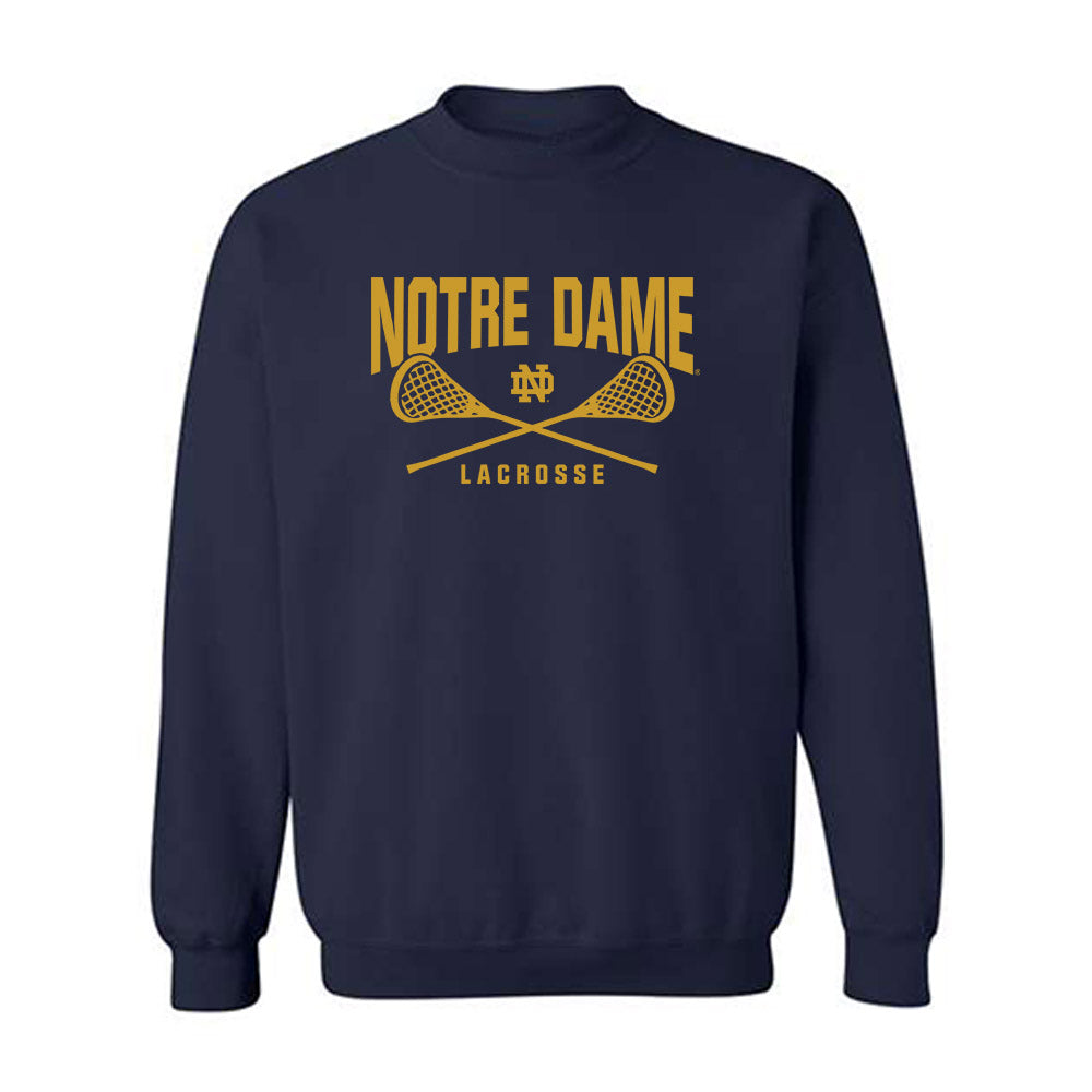 Notre Dame - NCAA Men's Lacrosse : Fisher Finley - Sports Shersey Crewneck Sweatshirt-0