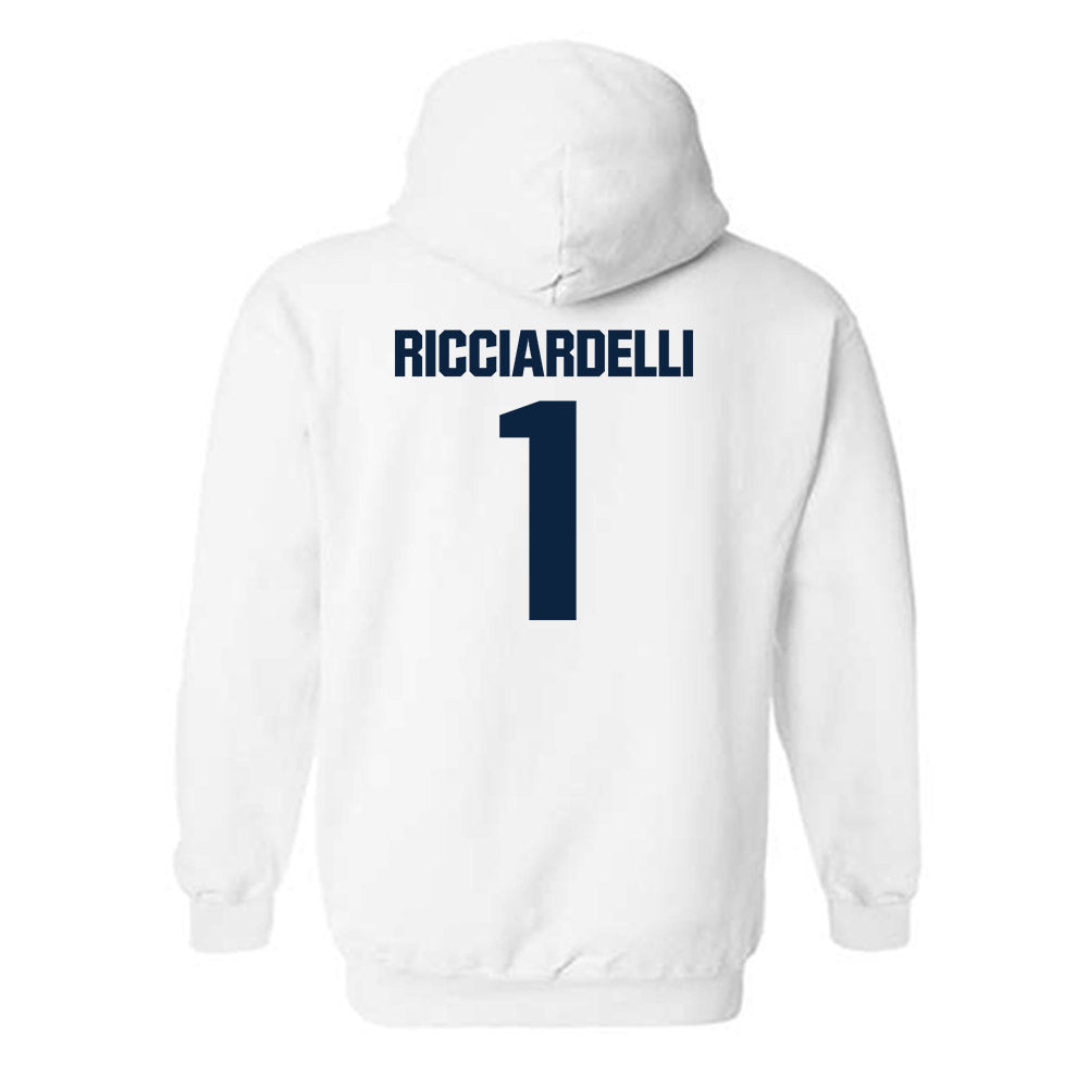 Notre Dame - NCAA Men's Lacrosse : Thomas Ricciardelli - Sports Shersey Hooded Sweatshirt-1