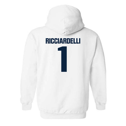 Notre Dame - NCAA Men's Lacrosse : Thomas Ricciardelli - Sports Shersey Hooded Sweatshirt-1