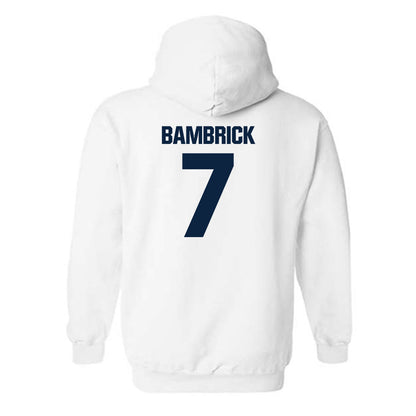 Notre Dame - NCAA Men's Lacrosse : Joey Bambrick - Sports Shersey Hooded Sweatshirt-1