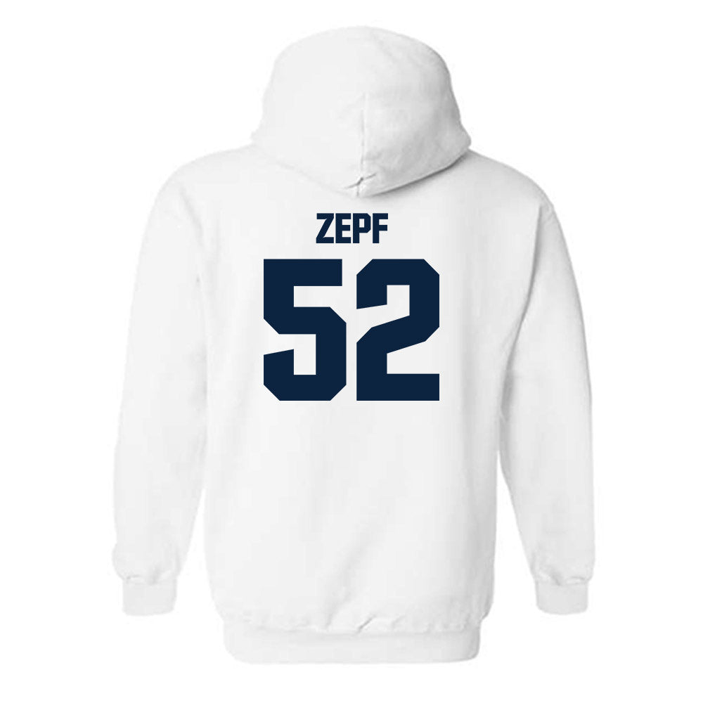 Notre Dame - NCAA Men's Lacrosse : Alex Zepf - Sports Shersey Hooded Sweatshirt-1