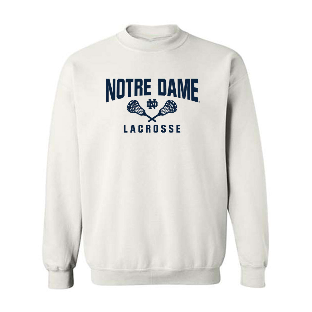 Notre Dame - NCAA Men's Lacrosse : Jake Taylor - Sports Shersey Crewneck Sweatshirt-0