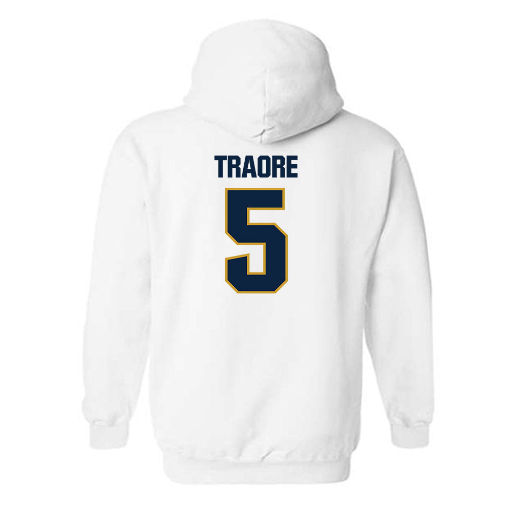 Notre Dame - NCAA Football : Boubacar Traore - Sports Shersey Hooded Sweatshirt-1