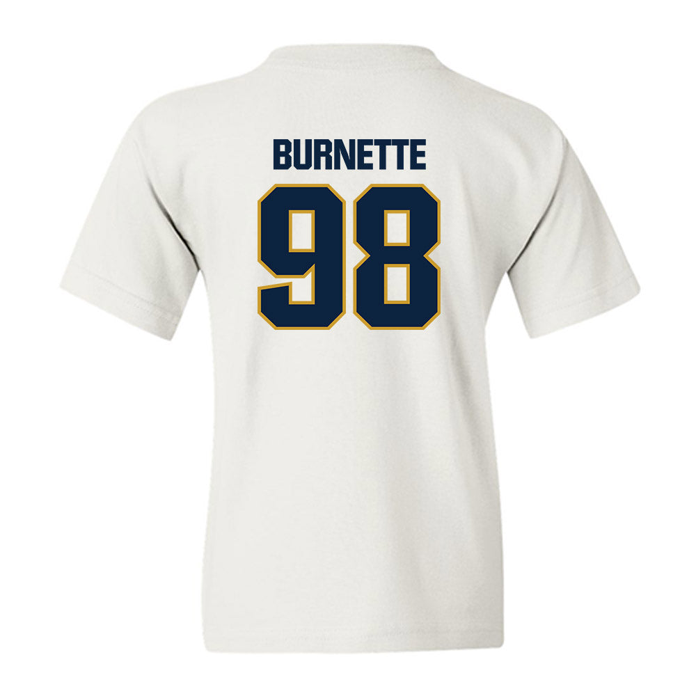 Notre Dame - NCAA Football : Noah Burnette - Sports Shersey Youth T-Shirt-1