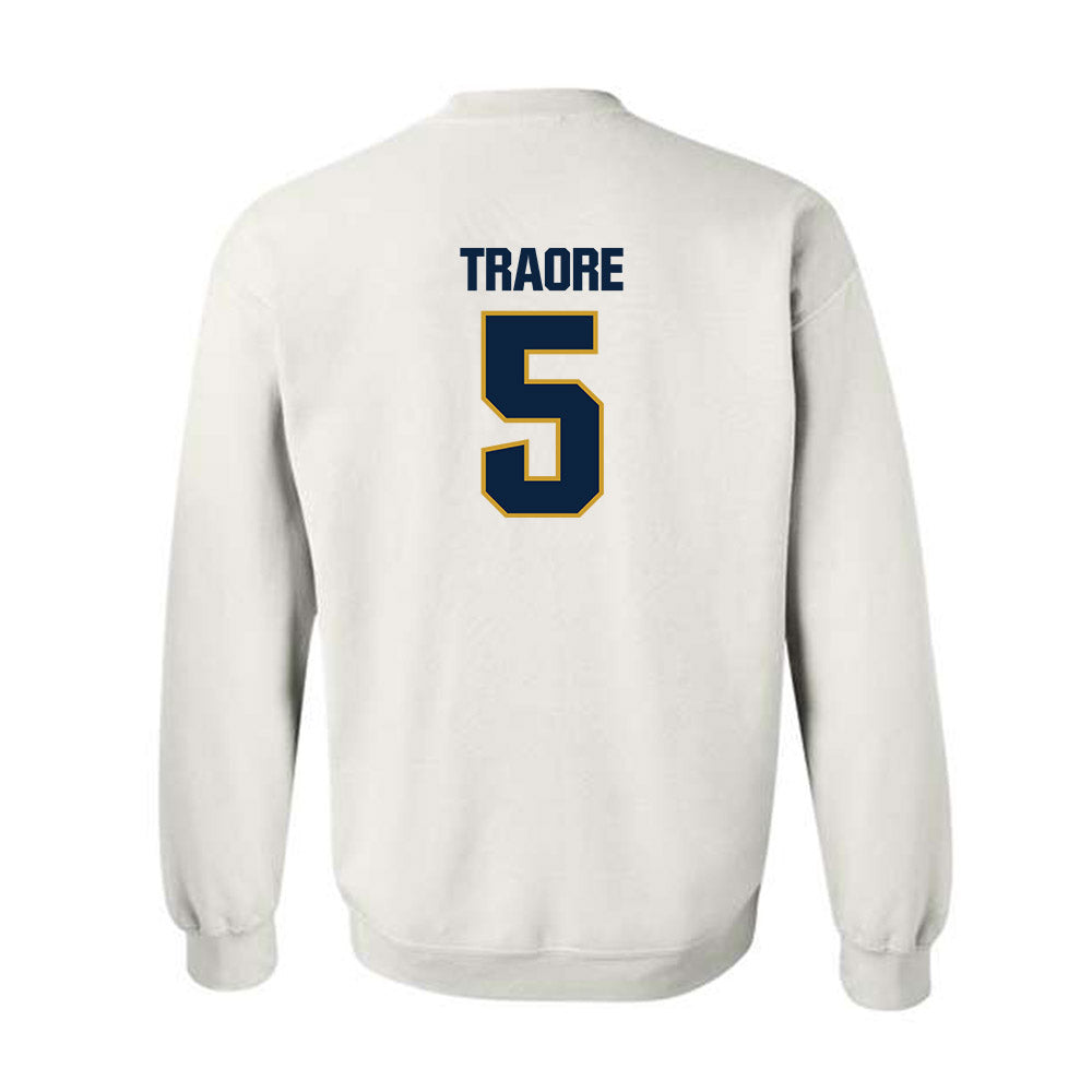 Notre Dame - NCAA Football : Boubacar Traore - Sports Shersey Crewneck Sweatshirt-1