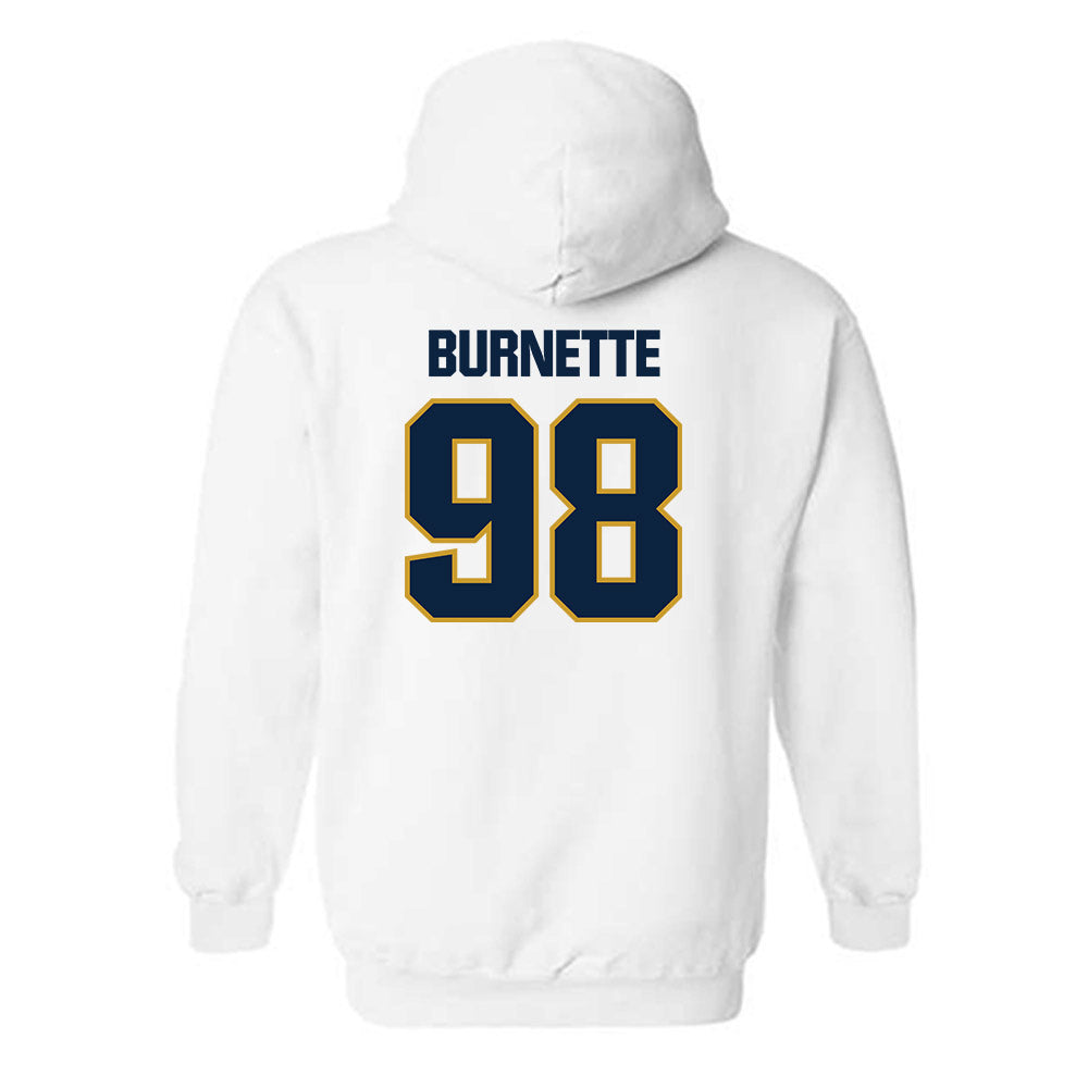 Notre Dame - NCAA Football : Noah Burnette - Sports Shersey Hooded Sweatshirt-1