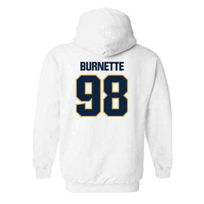 Notre Dame - NCAA Football : Noah Burnette - Sports Shersey Hooded Sweatshirt-1