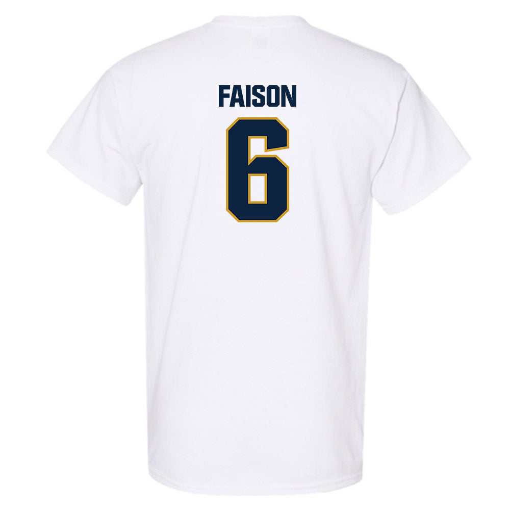 Notre Dame - NCAA Football : Jordan Faison - Sports Shersey T-Shirt-1