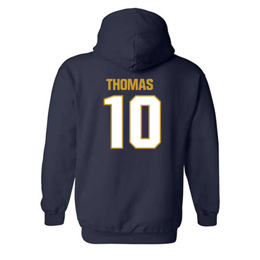 Notre Dame - NCAA Football : Loghan Thomas - Sports Shersey Hooded Sweatshirt-1
