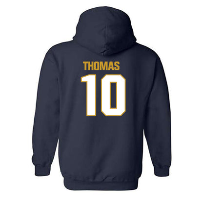 Notre Dame - NCAA Football : Loghan Thomas - Sports Shersey Hooded Sweatshirt-1