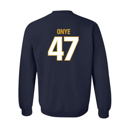 Notre Dame - NCAA Football : Jason Onye - Sports Shersey Crewneck Sweatshirt-1