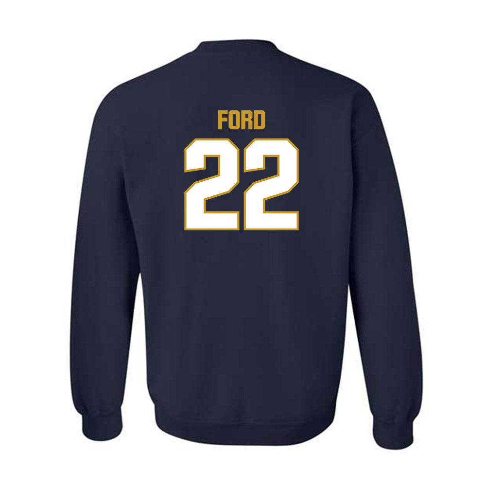 Notre Dame - NCAA Football : Devyn Ford - Sports Shersey Crewneck Sweatshirt-1