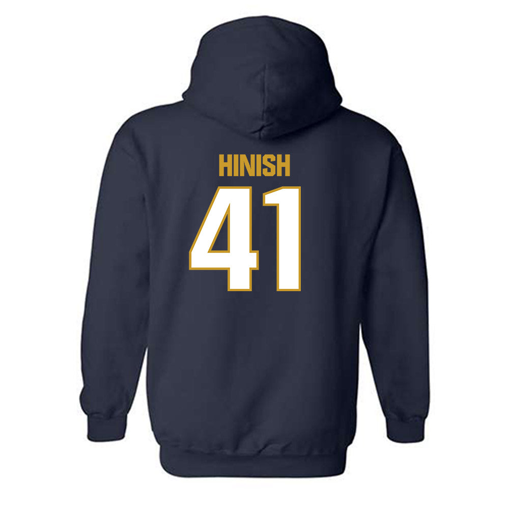 Notre Dame - NCAA Football : Donovan Hinish - Sports Shersey Hooded Sweatshirt-1