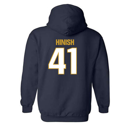 Notre Dame - NCAA Football : Donovan Hinish - Sports Shersey Hooded Sweatshirt-1