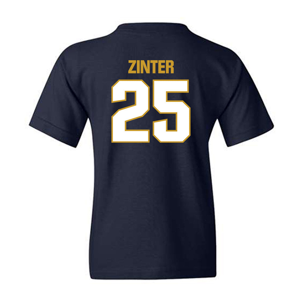 Notre Dame - NCAA Football : Preston Zinter - Sports Shersey Youth T-Shirt-1