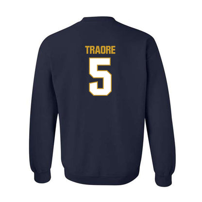 Notre Dame - NCAA Football : Boubacar Traore - Sports Shersey Crewneck Sweatshirt-1