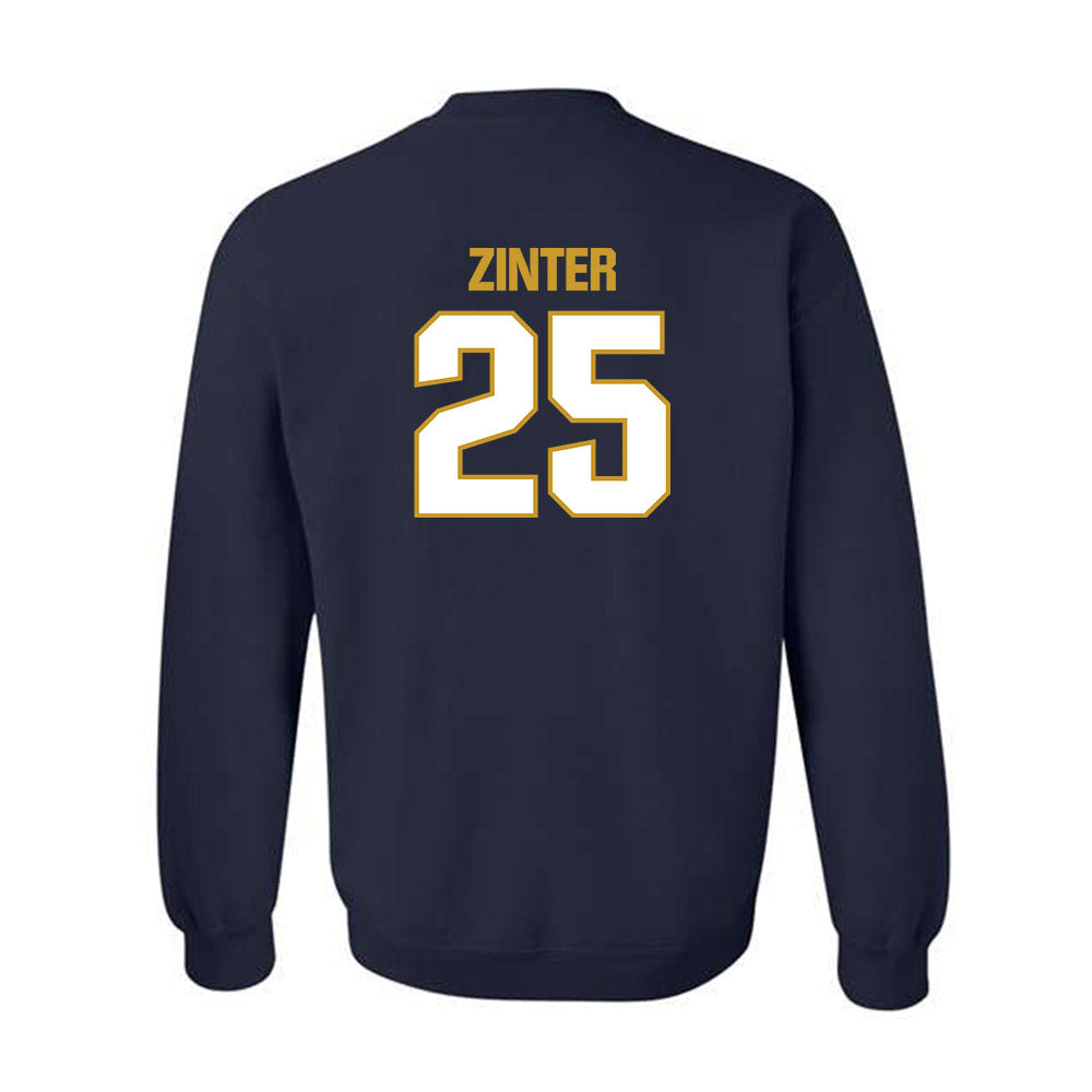 Notre Dame - NCAA Football : Preston Zinter - Sports Shersey Crewneck Sweatshirt-1
