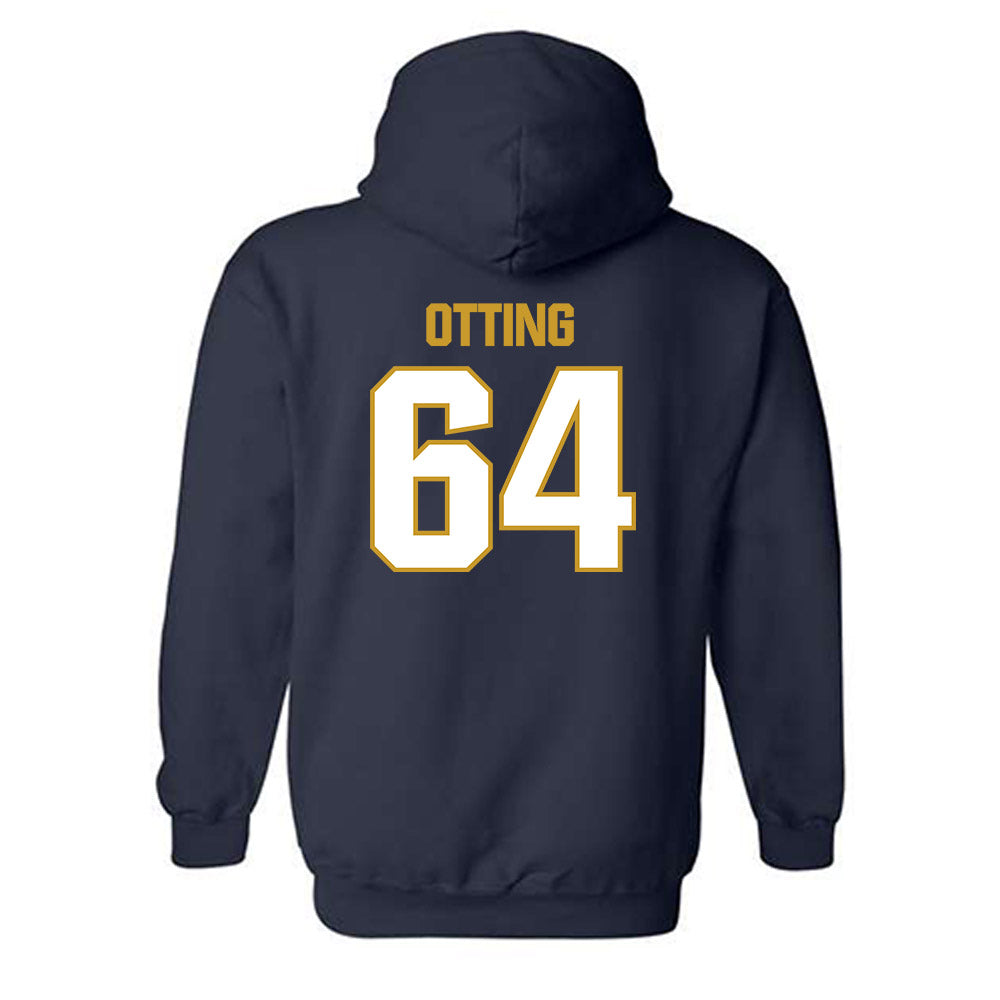 Notre Dame - NCAA Football : Joe Otting - Sports Shersey Hooded Sweatshirt-1