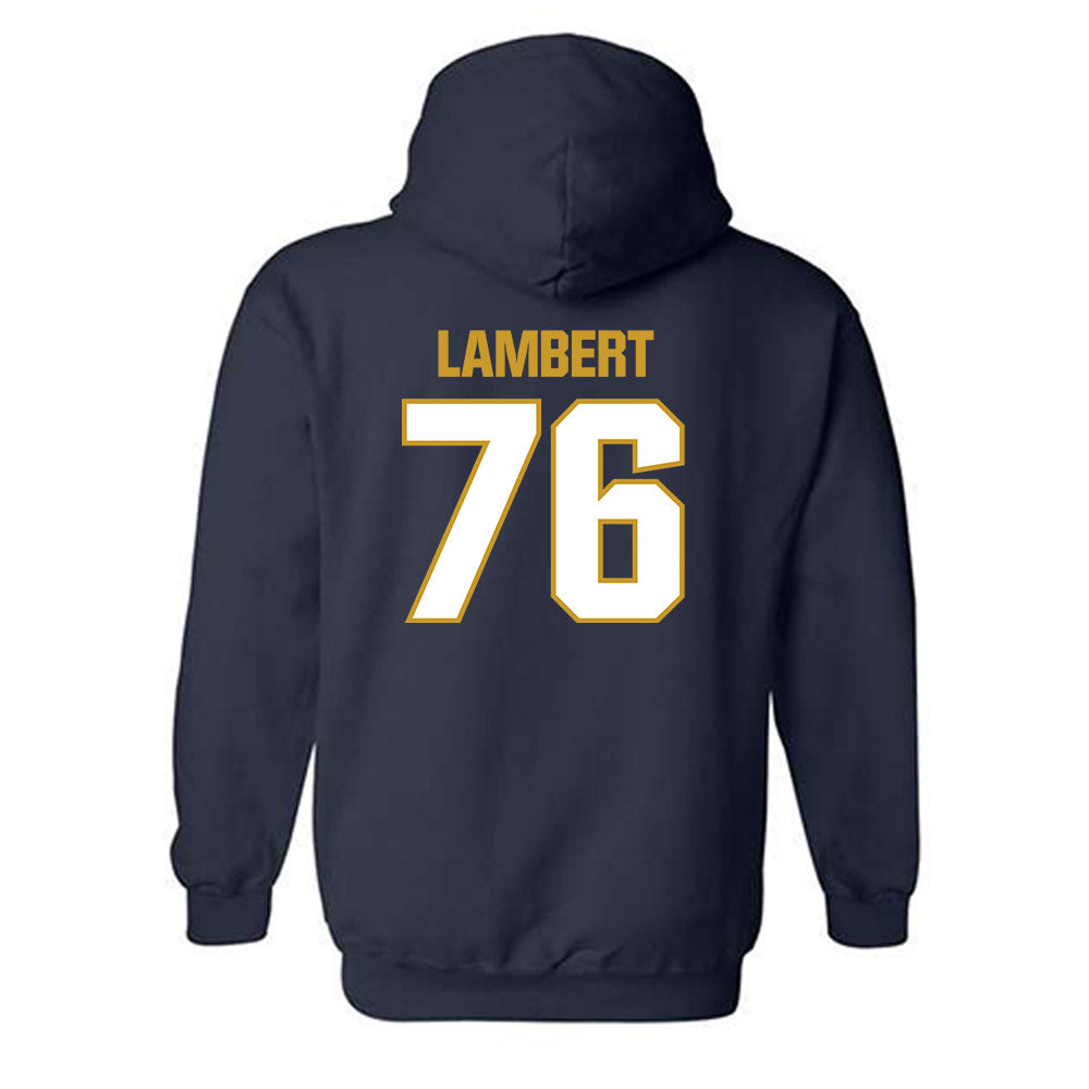 Notre Dame - NCAA Football : Guerby Lambert - Sports Shersey Hooded Sweatshirt-1