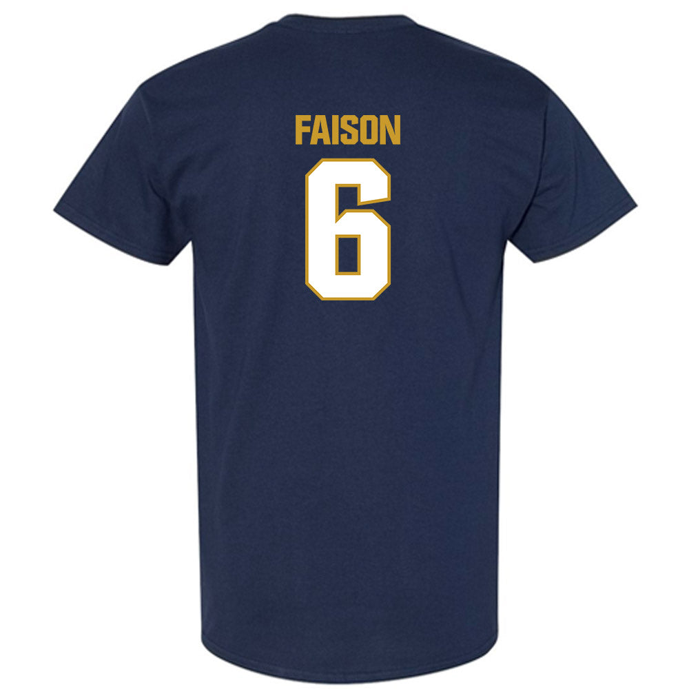 Notre Dame - NCAA Football : Jordan Faison - Sports Shersey T-Shirt-1