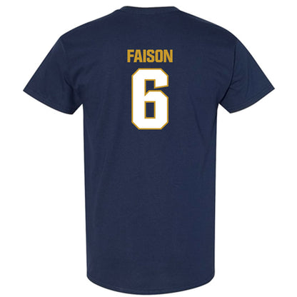 Notre Dame - NCAA Football : Jordan Faison - Sports Shersey T-Shirt-1