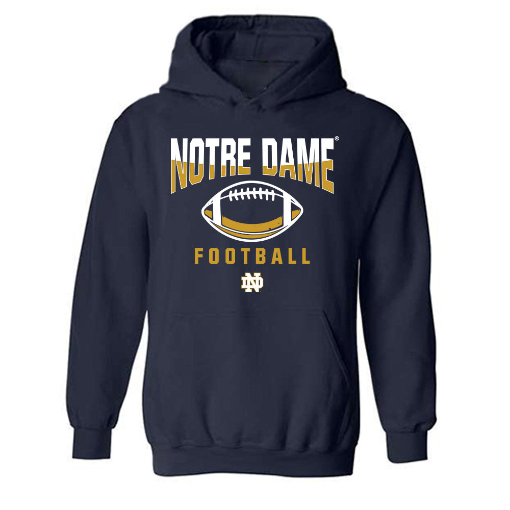 Notre Dame - NCAA Football : Peter Jones - Sports Shersey Hooded Sweatshirt-0