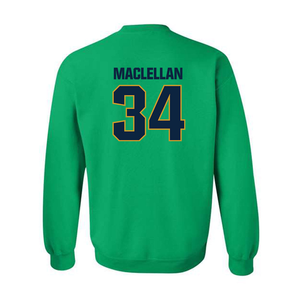 Notre Dame - NCAA Men's Basketball : Matthew MacLellan - Sports Shersey Crewneck Sweatshirt-2