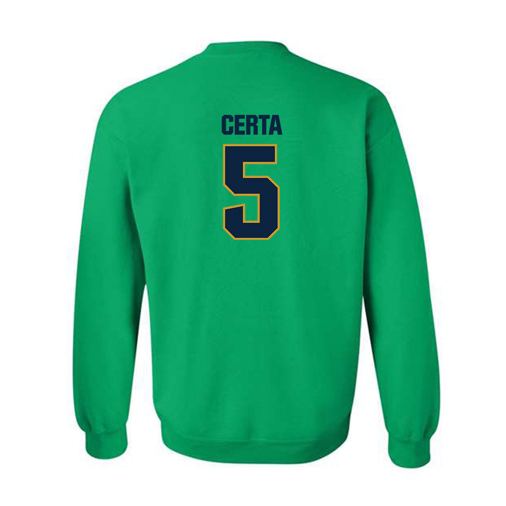 Notre Dame - NCAA Men's Basketball : Cole Certa - Sports Shersey Crewneck Sweatshirt-3