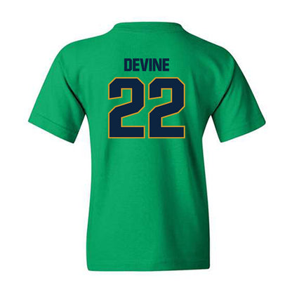 Notre Dame - NCAA Men's Basketball : Luke Devine - Sports Shersey Youth T-Shirt-2