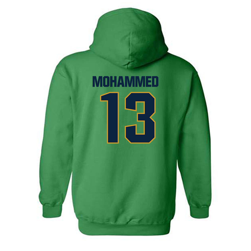 Notre Dame - NCAA Men's Basketball : Sir Mohammed - Sports Shersey Hooded Sweatshirt-2