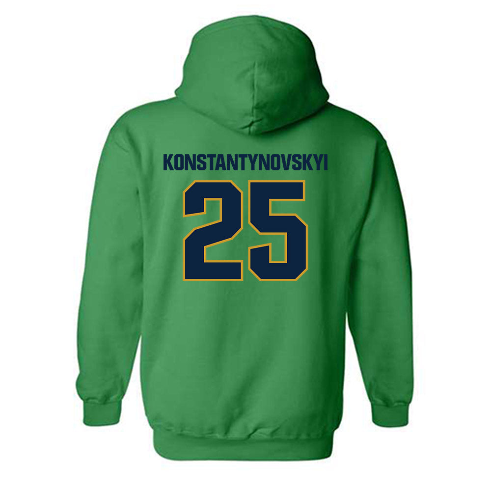 Notre Dame - NCAA Men's Basketball : Nikita Konstantynovskyi - Sports Shersey Hooded Sweatshirt