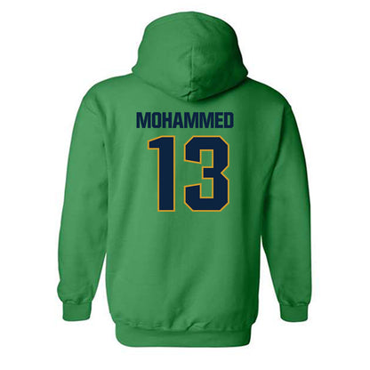 Notre Dame - NCAA Men's Basketball : Sir Mohammed - Sports Shersey Hooded Sweatshirt-3
