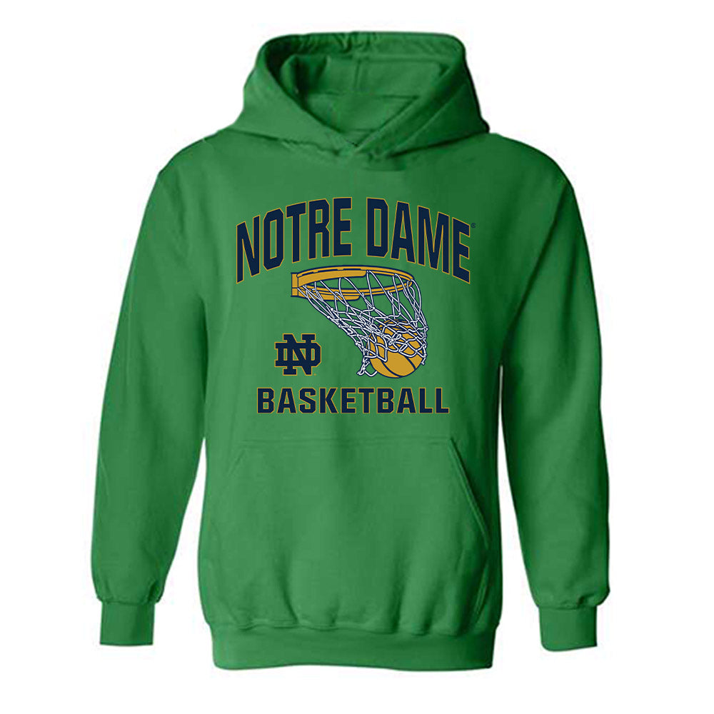 Notre Dame - NCAA Men's Basketball : Logan Imes - Sports Shersey Hooded Sweatshirt-0