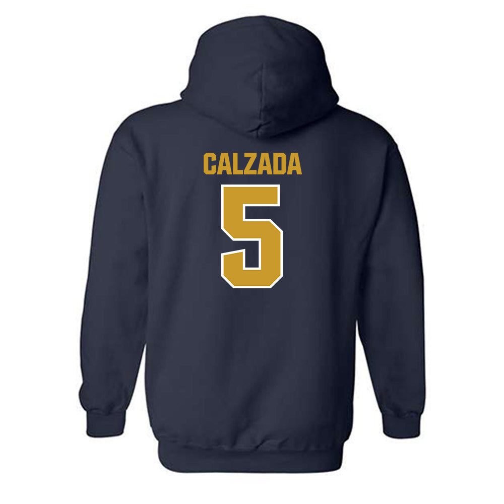 Notre Dame - NCAA Women's Soccer : Carolyn Calzada - Sports Shersey Hooded Sweatshirt-1