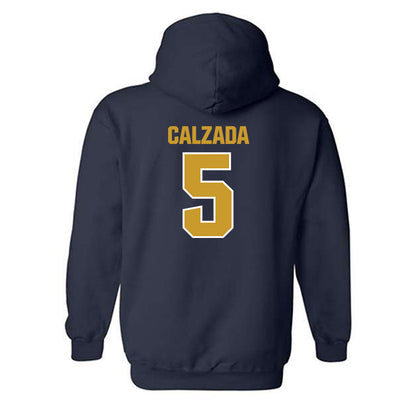 Notre Dame - NCAA Women's Soccer : Carolyn Calzada - Sports Shersey Hooded Sweatshirt-1
