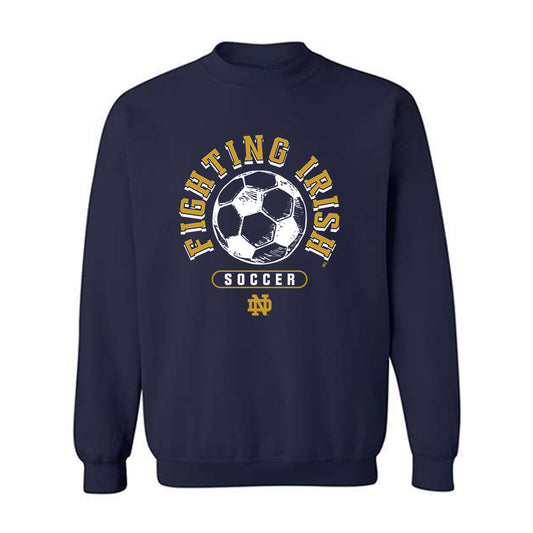 Notre Dame - NCAA Men's Soccer : Wyatt Lewis - Sports Shersey Crewneck Sweatshirt-0