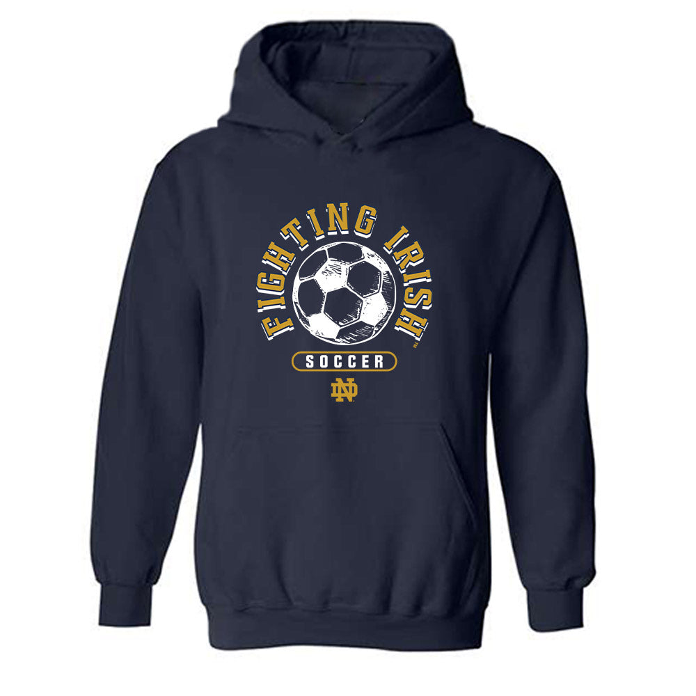 Notre Dame - NCAA Men's Soccer : Nolan Spicer - Sports Shersey Hooded Sweatshirt-0