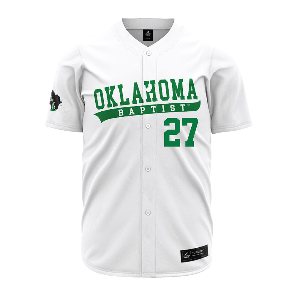 OKBU - NCAA Baseball : Braden Smith - White Jersey-0