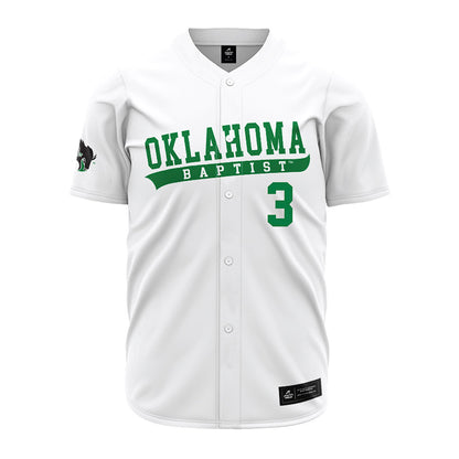 OKBU - NCAA Baseball : Isaac Hill - White Jersey-0
